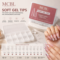 Faux Ongles en ABS en Gros, Forme Amande, Couverture Complète, 550 Pièces, Prêts à Poser avec Colle, Fournitures de Salon, Export Direct Usine