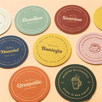 Sous-verres en papier personnalisés pour hôtels et restaurants, sous-verres absorbants jetables pour bars, KTV, bière, café, tapis pour boissons