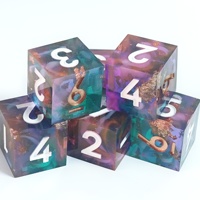 MINI PLANET Vente en gros et sur mesure de dés en résine DND D6 avec des bords tranchants pour les jeux de rôle TRPG Donjons & Dragons Jeux de société 16 mm dés à 6 faces