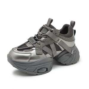 Chaussures de sport décontractées pour femmes avec logo personnalisé, paillettes tendance, talons plateforme, chaussures de créateur pour femmes - Product Image 1