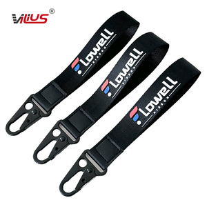 Tactical Nylon Webbing Carabiner Buckle Key Lanyard Durable Polyester Material for Outdoor Sports Camping Hiking