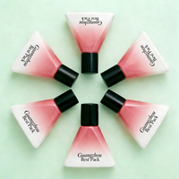 Botol Parfum Kaca Segitiga Logo Kustom 30ml 50ml 100ml Tutup Hitam Kemasan Kosmetik Mewah Isi Ulang Grosir