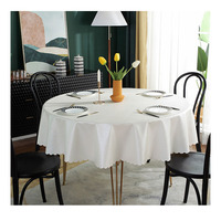 Nappe Champagne de luxe, en tissu gaufré écrasé, ronde, pour événements, fête de mariage, anniversaire, 120
