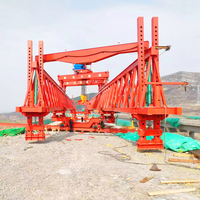 Grúa lanzadora de viga de puente ferroviario de 180t de doble armadura de alta eficiencia