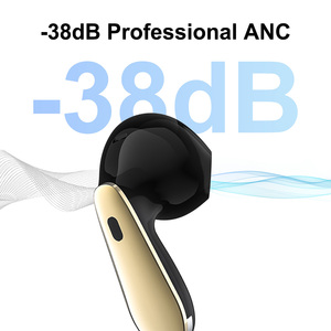 Earbud Gaming semi-in-Ear nirkabel, earbud Gaming dengan ANC + ENC IPX5 tahan air untuk 5.4 latensi rendah, Hi-Fi Stereo Bass Boost suara - Product Image 4
