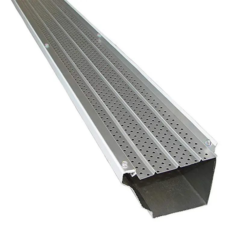 Qian Aluminum Gutter Guards Best Drain Cleaner Perforated Metal More Than 5 Years Customized 1m -1.25m ISO9001:2008 Modern Hotel