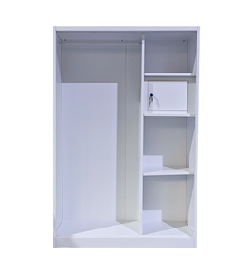 תבניות מותאמות אישית פלדה אלמירה ארון בגדים ארון בגדים ארון בגדים לחדר שינה 2 הזזה - Product Image 2