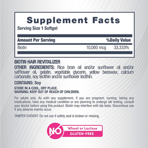 Biotine Softgel Capsules Supplementen Nad Plus Keratine Collageen Biotine Capsules Met Biologische Kokosolie - Product Image 2