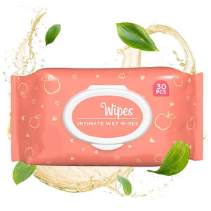 Lingettes lavables féminines personnalisées marque privée lingettes intimes pour les femmes sensibles Vees-pH équilibré sans alcool hypoallergénique F - Product Image 1