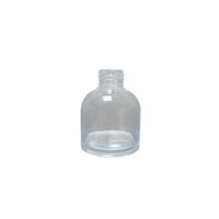 Flacon de parfum de voyage rond en verre portable de 120 ml avec bouchon à vis, sans diffuseur à bâtonnets, pour le rangement et la présentation
