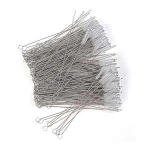 Cepillo de limpieza de bambú y acero inoxidable <span class=keywords><strong>para</strong></span> <span class=keywords><strong>limpiar</strong></span> pajitas metálicas y botellas de vidrio - Product Image 4