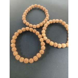 Pulseras de madera Rudraksha unisex al por mayor, diferentes tamaños a elegir, aproximadamente 7 pulgadas, hechas a mano. - Product Image 4