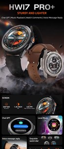 สมาร์ทวอทช์รุ่นใหม่ HW17 PRO+ ปี 2026 พร้อมสาย 3 เส้น ฟิตเนสแทรคเกอร์ ควบคุมด้วยท่าทาง NFC รองรับ Chat GPT กันน้ำระดับ IP67 - Product Image 4