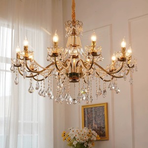 Iluminación elegante, candelabro de vela de cristal negro Vintage clásico francés, comedor Retro de lujo - Product Image 4