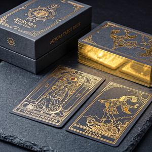 ผลิตไพ่ทาโรต์ Deluxe Starry <span class=keywords><strong>Wisdom</strong></span> แบบกำหนดเอง พร้อมขอบฟอยล์สีทองเมทัลลิก จำหน่ายไพ่พยากรณ์ราคาส่ง - Product Image 3