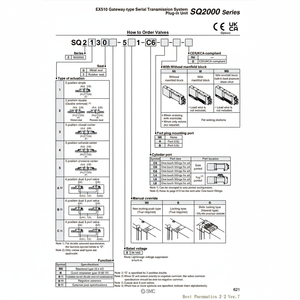 Soupape de commande SQ2130-51-L8 électrovanne pneumatique SMC - Product Image 1