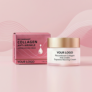 <span class=keywords><strong>Crema</strong></span> Facial Diaria Antiarrugas con Colágeno Humano Recombinante Estilo Coreano, Hidratación Profunda y Nutritiva, Suministro Personalizado ODM - Product Image 1