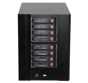 Boîtier <span class=keywords><strong>NAS</strong></span> vertical 8 baies de style ATX en métal, avec alimentation 250W (OEM/ODM), ventilateur, <span class=keywords><strong>SSD</strong></span> 64 Go, RAM 4 Go – En stock – Vente chaude - Product Image 2