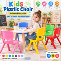 Chaises en plastique colorées pour enfants avec 12 options de couleurs, empilables, pour les tout-petits, idéales pour les salles de jeux préscolaires et les garderies