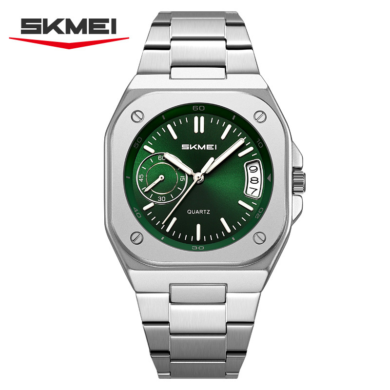 silver/green