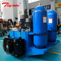 Estación de Bombeo Hidráulica de Gran Capacidad con Doble Bomba, Circuito de Aceite Dual, Radiador Enfriado por Ventilador y Molde de Fundición a Presión
