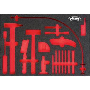 VIGOR - V4510 Insert en mousse souple, vide-EAN 4047728045100 ROLLING WORKSHOPS VIDE PLATEAUX - Product Image 1