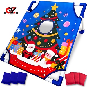 Ensemble de jeu de Cornhole en gros avec logo personnalisé, jeu de lancer de sacs de coton, fournisseur OEM de divertissement extérieur pour la famille et les équipes - Product Image 1