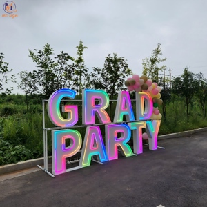Lettere LED in Metallo Impermeabili Personalizzate 'Oh Baby' per Baby Shower, Matrimoni, <span class=keywords><strong>Feste</strong></span> di Compleanno, Decorazioni per Esterni - Product Image 3
