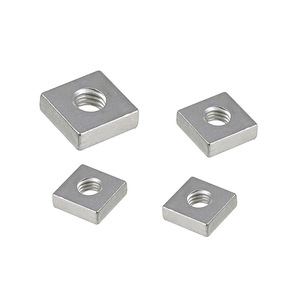 Écrous carrés Hanweisong M4 M5 M6 M8 métriques plaqués usinés CNC pour profilés en aluminium - Product Image 2