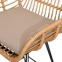 Bar extérieur chaise en rotin bar décontracté Net célébrité tabouret haut café Restaurant chaise en rotin vente en gros