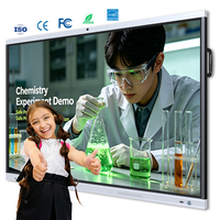 Tableau interactif intelligent 4K UHD Android 14 de 65, 75, 86 pouces avec 40 points tactiles pour l'enseignement scolaire et la salle de classe intelligente (Tableau AI)