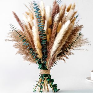 Ramo de Hierba de las Pampas al por Mayor, Decoración para el Hogar, Bolsa de Año Nuevo, Decoración de Pascua, Flores de Hierba con Toque Natural, Soporte para Corona de Pascua - Product Image 4