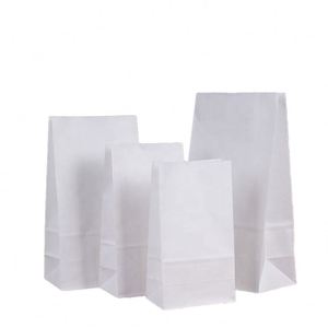Bolsa de Papel Kraft Blanca Ecológica, Apta para Alimentos, Biodegradable, Material Reciclado, Logotipo Personalizado, Exposiciones, Supermercados, Promociones - Product Image 1