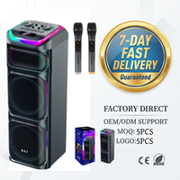 Sistema de Karaoke Profesional BA-H2202 con Dos Micrófonos, Alta Potencia, RGB Estéreo, Certificación CE y RoHS, Personalizable de Fábrica, Entrega Rápida en 7 Días, Venta al Por Mayor
