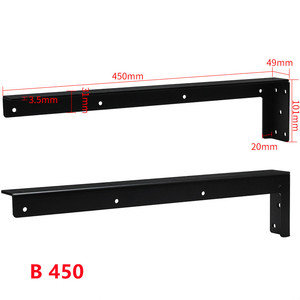 Vente en gros Support de suspension Code Supports de meuble TV Support de <span class=keywords><strong>bureau</strong></span> Support de type L Étagère d'angle en métal - Product Image 5