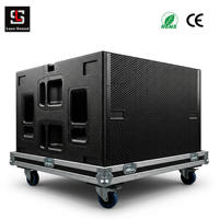 VIO 218 Subwoofer actif professionnel double 18 pouces 2400W RMS, enceinte extérieure avec DSP FIR allemand pour scène, concert, événement