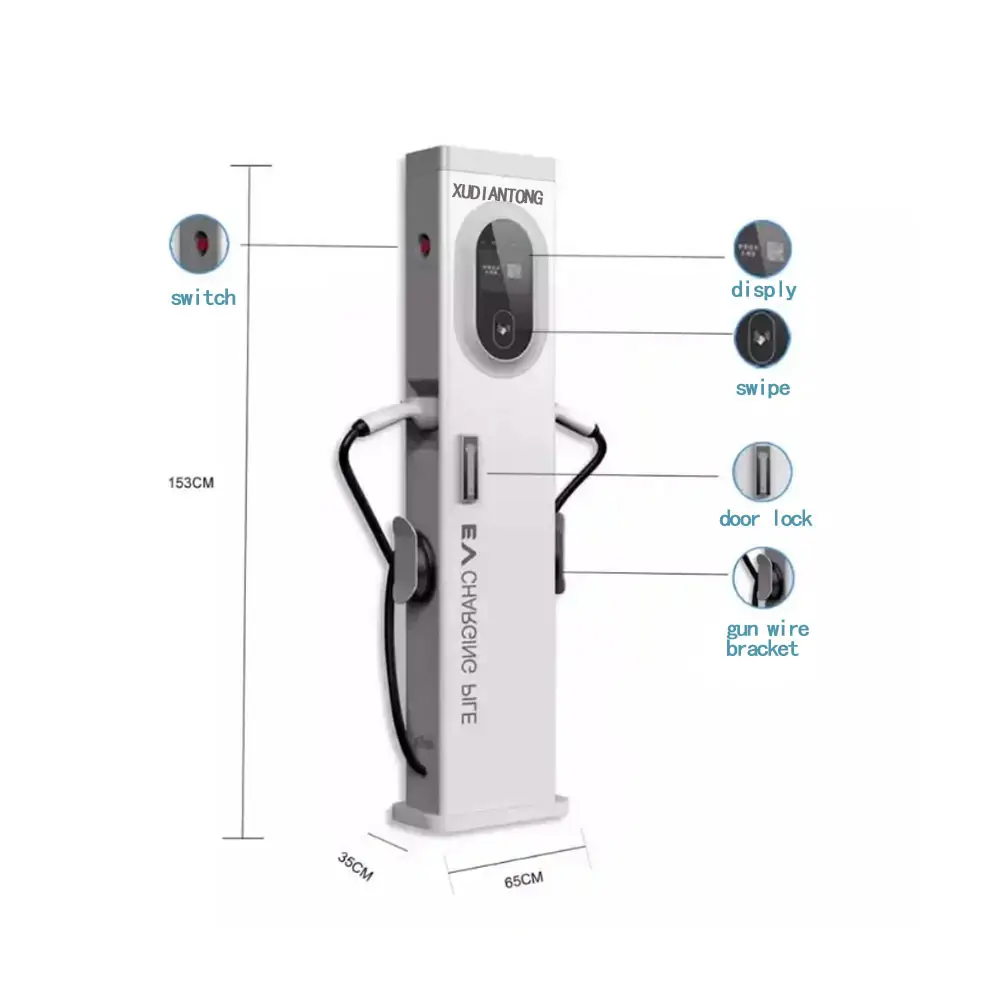 Carregador portátil AC tipo 2 62196-2 1 GB/T Carregador portátil 16A 32A ajustável para EV doméstico portátil