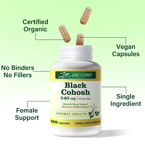 Oem nhãn hiệu riêng <span class=keywords><strong>Black</strong></span> <span class=keywords><strong>cohosh</strong></span> chiết xuất thảo dược tự nhiên bổ sung sức khỏe 500mg Đen <span class=keywords><strong>cohosh</strong></span> gốc viên nang cho phụ nữ - Product Image 3