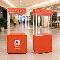 Comptoir promotionnel portable en PP/ABS/PVC, très demandé, présentoir haute visibilité pour équipement marketing et publicitaire