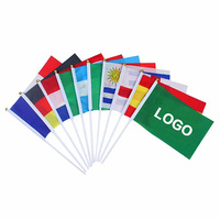 Drapeau à main de marque en excellent matériau, drapeau à main personnalisé, concevez votre propre drapeau, drapeau à main