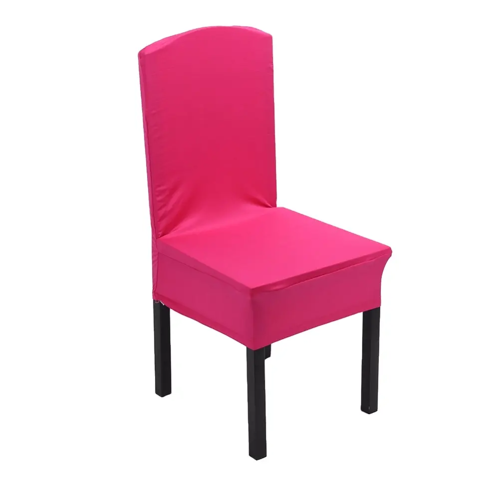 Couleurs salle à manger chaise couvre Spandex Strech élastique chaise couvre pour la fête de mariage décor à la maison couverture sur une chaise