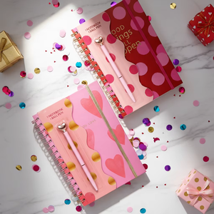 A5 螺旋笔记本套装金属笔纸文具套装适合学校办公室使用 - Product Image 3