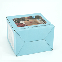 Boîte cadeau d'emballage en carton ondulé personnalisable avec impression couleur et taille sur mesure