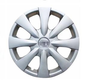 Für Corolla Radnaben-Dekorationsabdeckungen Reifenkappen Radabdeckungen Reifenhüllen 15-Zoll-Radabdeckungen PP-Kunststoff/ABS Silber - Product Image 1