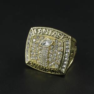 Anillo de Campeón de Fútbol Americano <span class=keywords><strong>Fantasy</strong></span> Football 2017, Joyería de Fútbol Americano, Regalo para Coleccionistas, Directo de Fábrica - Product Image 1