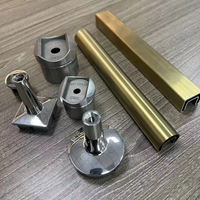 Systèmes de balustrades en verre sans cadre en acier inoxydable pour piscines, escaliers, terrasses, avec pinces à verre et panneaux en verre trempé, pour hôtels