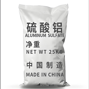 อลูมิเนียมซัลเฟตเกรดอุตสาหกรรม ราคาถูกที่สุด 16% 17% Al2(SO4)3 อลูมิเนียมซัลเฟตแบบเกล็ดและเม็ด สำหรับขาย - Product Image 4
