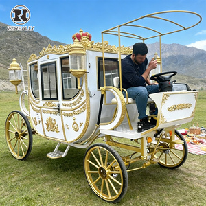 Charrette de luxe personnalisée pour chevaux, charrette de mariage de luxe tirée par des chevaux - Product Image 4