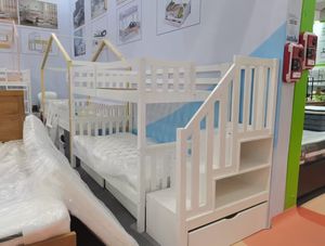 Американская роскошная кровать в современном европейском стиле, высококачественная, из массива дерева, размера «king-size», с регулируемой спинкой и мягким изголовьем. - Product Image 5