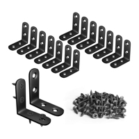 Fixation d'angle en acier inoxydable à 90 degrés pour support à angle droit pour meubles en bois Cadres de lit Armoires Tiroirs Chaises